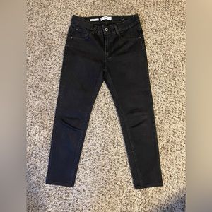 Pull & Bear Skinny Low Waist Jeans - color Black
